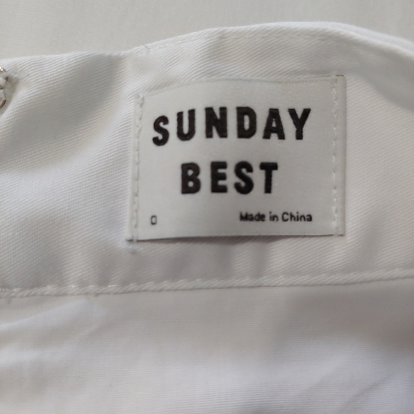 Aritzia Sunday Best White Pleated Skirt Size 0 - Picture 8 of 13